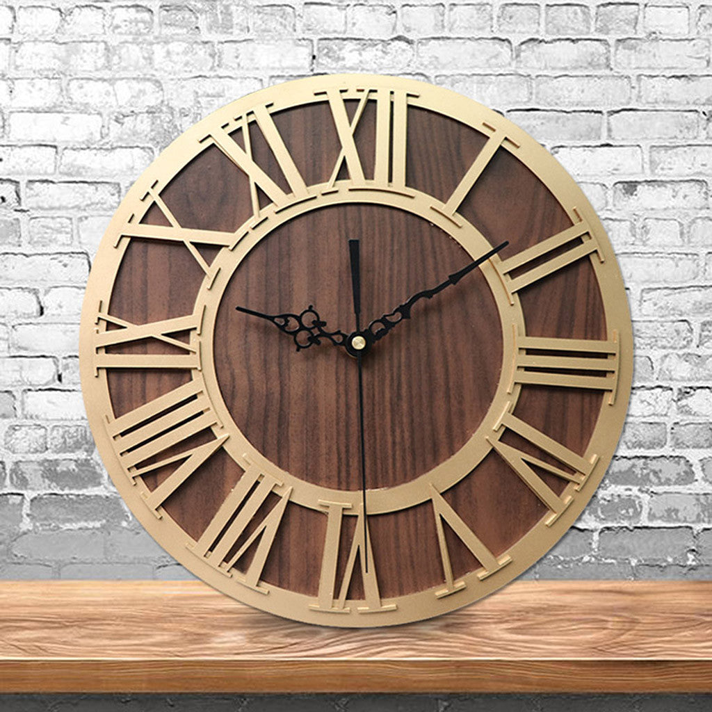 The Senate Clock — Vintage Roman Numeral Wall Timepiece