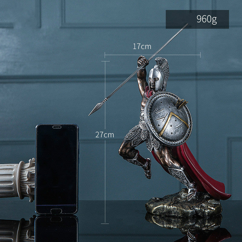 The Centurion — Roman Spartan Armor Desk Sculpture