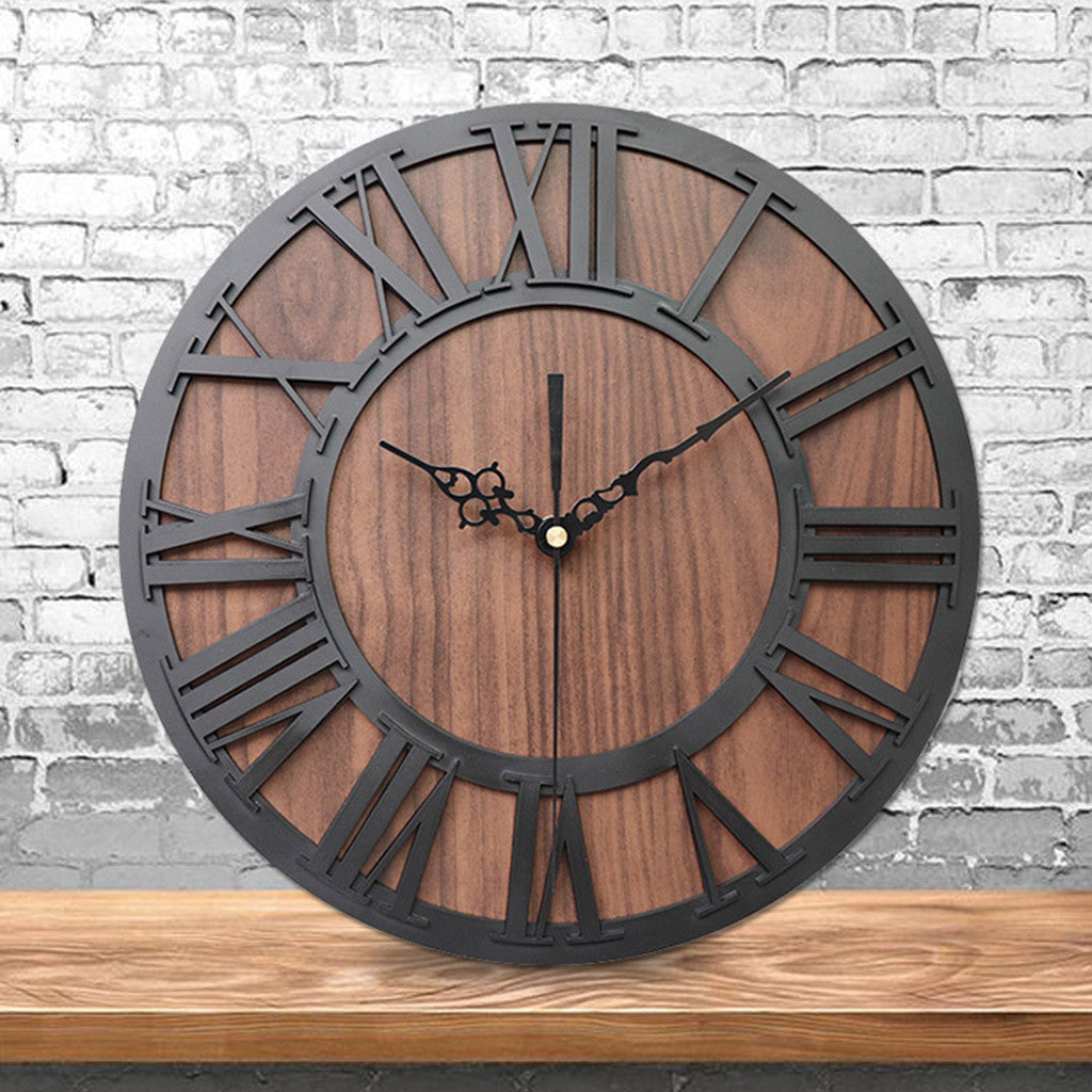The Senate Clock — Vintage Roman Numeral Wall Timepiece