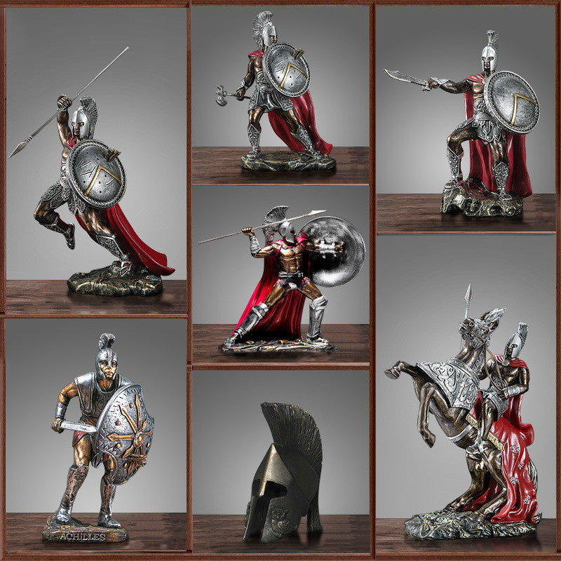 The Centurion — Roman Spartan Armor Desk Sculpture