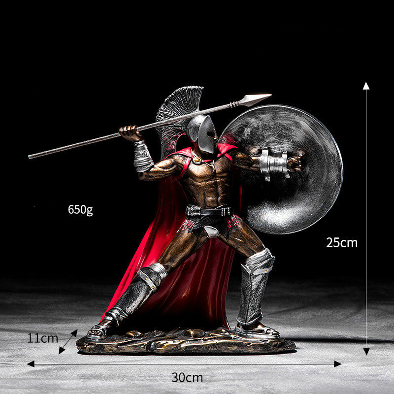 The Centurion — Roman Spartan Armor Desk Sculpture